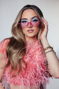 Vanella Shutter Shades 2.0 | Pink Lemonade Lucite Cat-Eye Statement Sunglasses