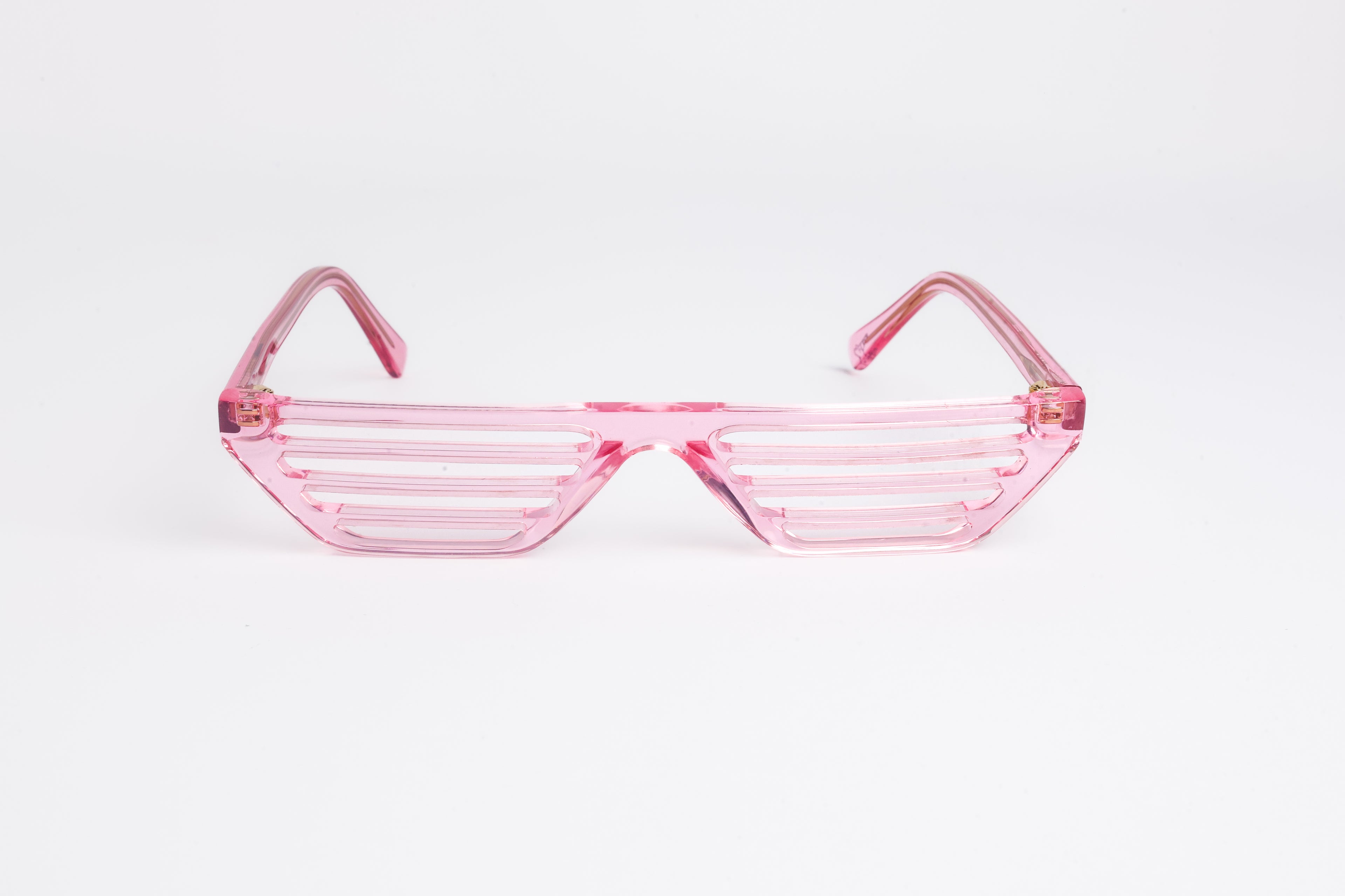 Vanella Shutter Shades 2.0 | Pink Lemonade Lucite Cat-Eye Statement Sunglasses