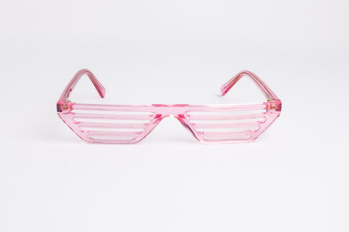 Vanella Shutter Shades 2.0 | Pink Lemonade Lucite Cat-Eye Statement Sunglasses