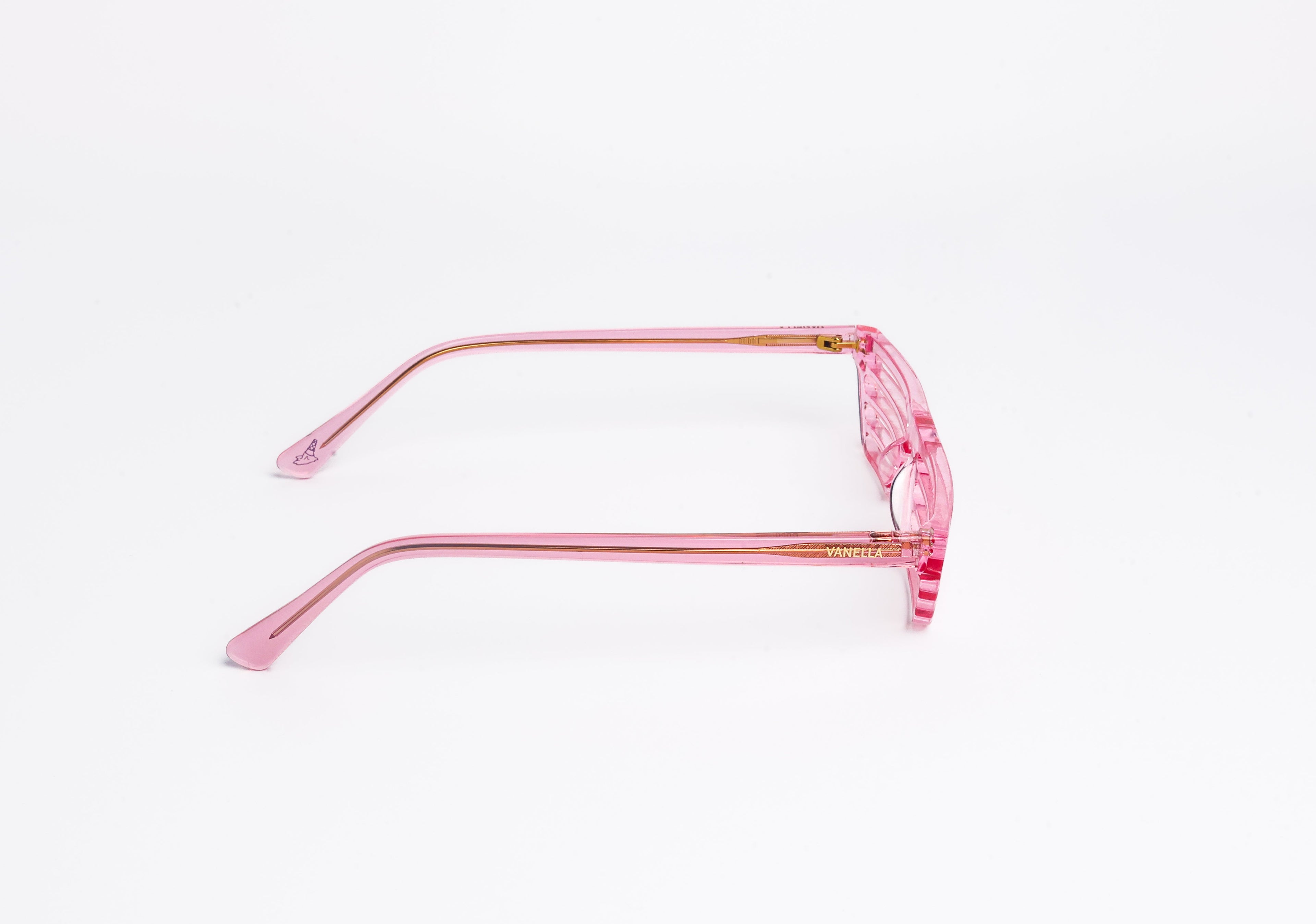 Vanella Shutter Shades 2.0 | Pink Lemonade Lucite Cat-Eye Statement Sunglasses